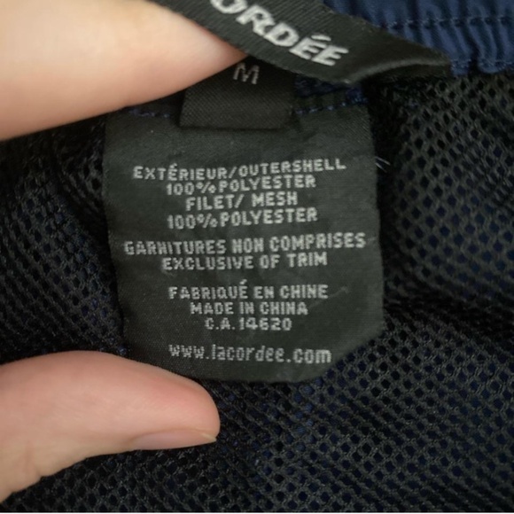 Navy blue La Cordée running shorts - Picture 3 of 4